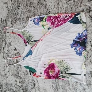 H&M tropical wrap tank